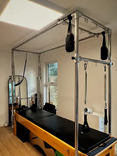 Pilates Cadillac apparatus at The Willow Studio, Ealing